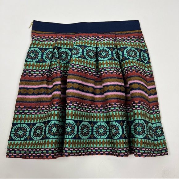 Anthropologie Nomad Morgan Carper Mini Skirt Multi-color Multi Pattern Size 4 - Picture 1 of 8